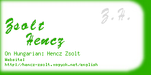 zsolt hencz business card